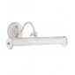 Applique à tableau Renoir blanc 2 ampoules 12,2cm|Appliques murales|Luminaire Center