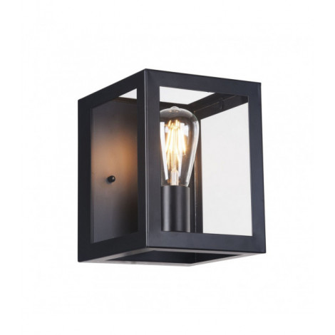Applique murale Delphi Noir 1 ampoule 22cm|Appliques murales|Luminaire Center