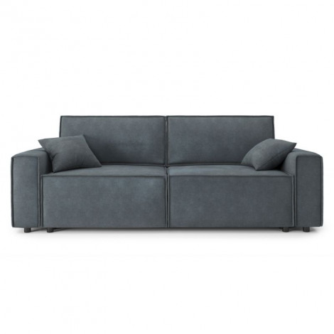 Canapé droit MIRA convertible velours gris souris|Canape|Baita Home