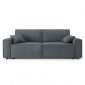 Canapé droit MIRA convertible velours gris souris|Canape|Baita Home