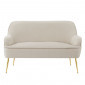 Canapé droit MARCELINO fixe tissu bouclette beige|Canape|Baita Home