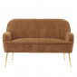 Canapé droit MARCELINO fixe velours côtelé terracotta|Canape|Baita Home