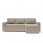 Canapé angle MAX convertible velours côtelé grège 4 places|Canape|Baita Home