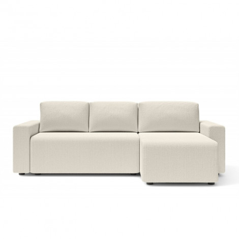 Canapé angle MAX convertible velours côtelé beige 4 places|Canape|Baita Home