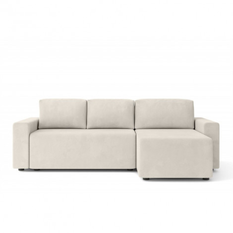Canapé angle MAX convertible velours beige 4 places|Canape|Baita Home