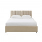 Lit coffre MARIUS tissu beige 160x200 sommier inclus|Lit Adulte|Baita Home