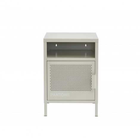 Table de chevet PANTONE métal beige sable 40cm|Chevet|Baita Home
