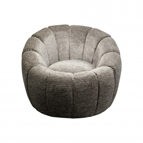Fauteuil pivotant Fiori gris Kare Design|Fauteuil / Chauffeuse|Kare