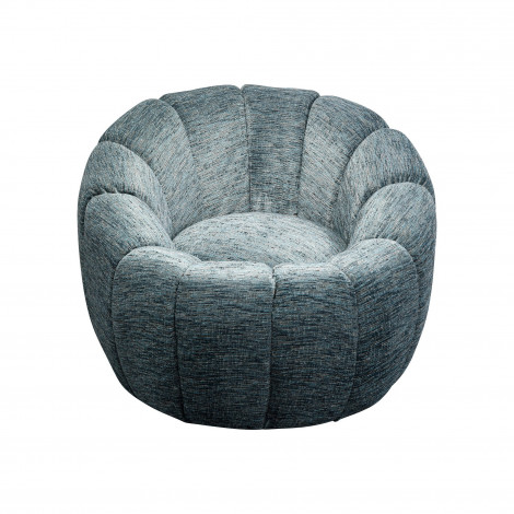 Fauteuil pivotant Fiori bleu Kare Design|Fauteuil / Chauffeuse|Kare