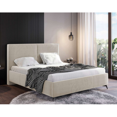 Casilda - lit coffre - 140x200 - sommier inclus - en velours|Lit Adulte|BestMobilier