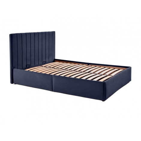 Klimt - lit coffre - 160x200 - en velours - sommier inclus|Lit Adulte|BestMobilier