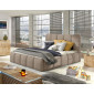 Lucea - lit coffre - 140x200 - sommier inclus - en velours|Lit Adulte|BestMobilier