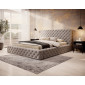 Christiana - lit coffre - 160x200 - sommier inclus - en velours|Lit Adulte|BestMobilier