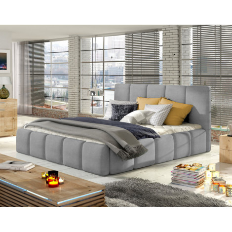 Lucea - lit coffre - 180x200 - sommier inclus - en velours|Lit Adulte|BestMobilier