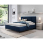 Mendoza - lit coffre - 140x200 - sommier inclus - en velours|Lit Adulte|BestMobilier