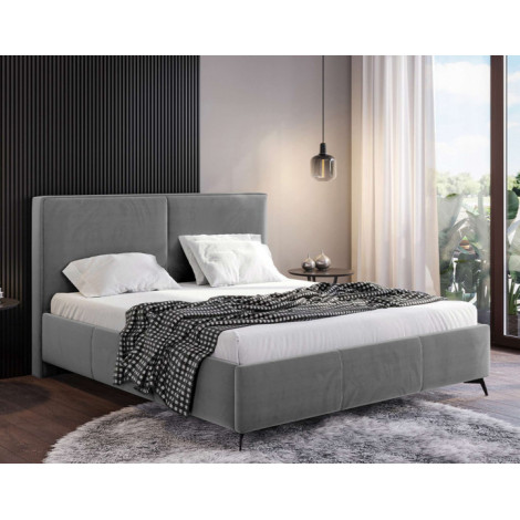 Casilda - lit coffre - 160x200 - sommier inclus - en velours|Lit Adulte|BestMobilier