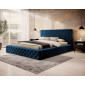 Christiana - lit coffre - 180x200 - sommier inclus - en velours|Lit Adulte|BestMobilier