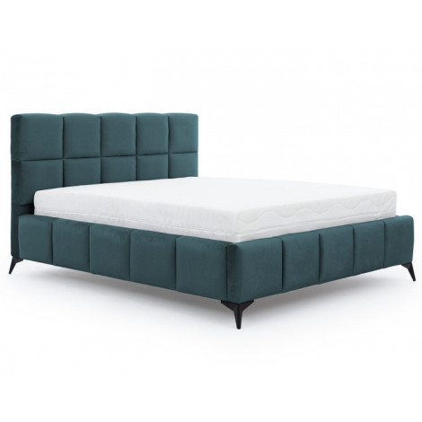 Millie - lit coffre - 140x200 cm - sommier inclus - en velours|Lit Adulte|BestMobilier
