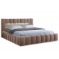 Cleo - lit coffre avec led - 160x200 cm - sommier inclus - en velours|Lit Adulte|BestMobilier