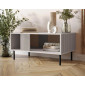 Timote - table basse - avec niche de rangement - écru - 92 cm|Table Basse|BestMobilier