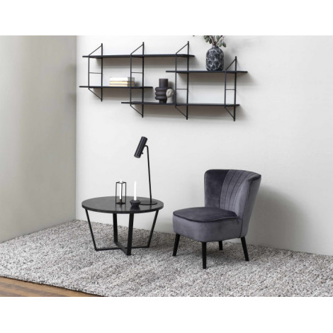Aurora - table basse ronde - effet marbre noir - 77 cm|Table Basse|BestMobilier