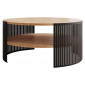Cruz - table basse - chêne naturel et noir - 75 cm|Table Basse|BestMobilier