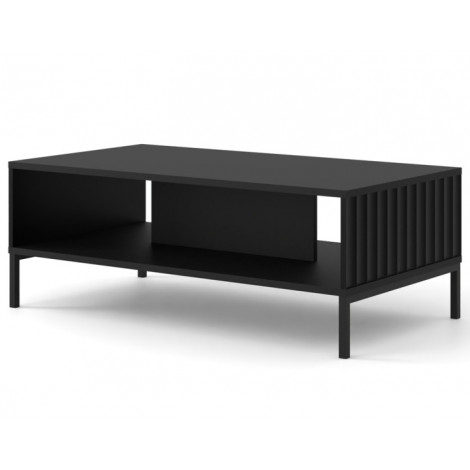 Lara - table basse - pieds noirs - 90 cm|Table Basse|BestMobilier
