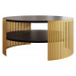 Cruz - table basse - noir et doré - 75 cm|Table Basse|BestMobilier