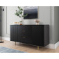 Monica - buffet - noir - 150 cm|Buffet|BestMobilier