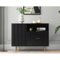 Monica - buffet - noir - 107 cm|Buffet|BestMobilier