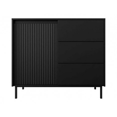 Girona - buffet bas - noir - 103 cm|Buffet|BestMobilier