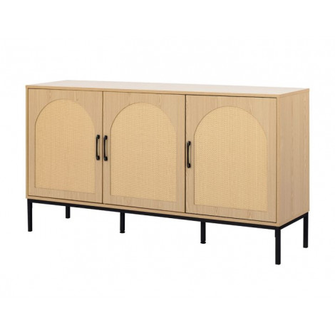 Nagato - buffet bas - cannage et bois - 150 cm|Buffet|BestMobilier