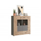 Wexford - buffet haut - gris et bois - 120 cm|Buffet|BestMobilier