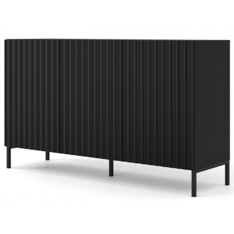 Lara - buffet bas - pieds noirs - 150 cm|Buffet|BestMobilier