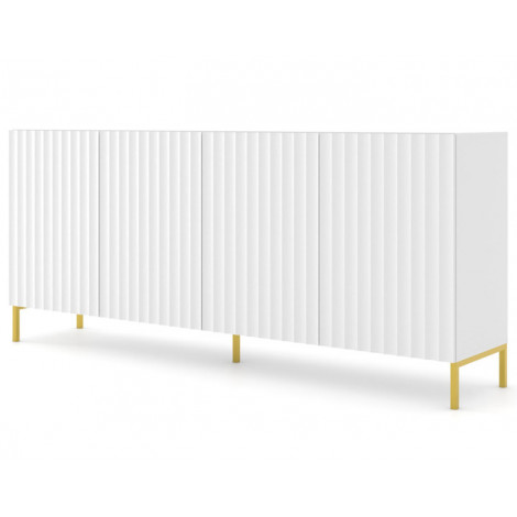 Lara - buffet bas - pieds dorés - 200 cm|Buffet|BestMobilier