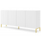 Lara - buffet bas - pieds dorés - 200 cm|Buffet|BestMobilier