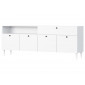 Gaby - buffet bas - blanc - 200 cm|Buffet|BestMobilier