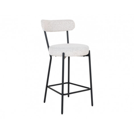 Ivanec - tabouret de bar - en tissu bouclette|Chaise|BestMobilier