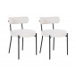 Ivanec - lot de 2 chaises - en tissu bouclette|Chaise|BestMobilier