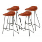 Kochi - lot de 4 tabourets de bar - en cuir|Chaise|BestMobilier