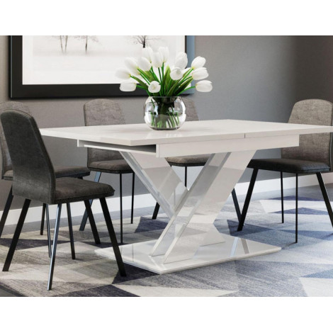 Buriti - table à manger extensible - blanche - 4 à 6 personnes|Table|BestMobilier
