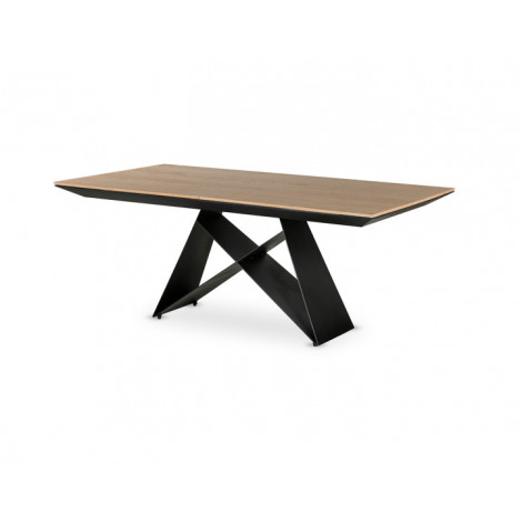 Capriccio - table à manger - extensible - bois et noir - 4 à 10 personnes|Table|BestMobilier