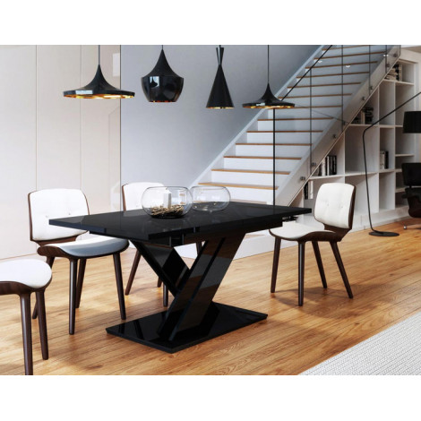 Buriti - table à manger extensible - noir - 4 à 6 personnes|Table|BestMobilier