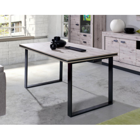 Otis - table à manger - bois gris - 4 à 6 personnes|Table|BestMobilier