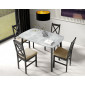 Magov - table à manger extensible - gris et noir - 4 personnes|Table|BestMobilier
