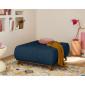 Cristal - pouf modulable - 95 cm - en fausse fourrure côtelée|Banquettes / Bancs / Poufs|BestMobilier