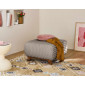 Cristal - pouf modulable - 65 cm - en fausse fourrure côtelée|Banquettes / Bancs / Poufs|BestMobilier