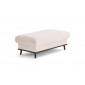 Albane - pouf en velours côtelé pieds bois foncé|Banquettes / Bancs / Poufs|BestMobilier