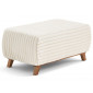 Cristal - bout de lit - en fausse fourrure côtelée|Banquettes / Bancs / Poufs|BestMobilier