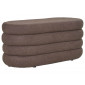 Neo - pouf avec rangement - en tissu bouclette|Banquettes / Bancs / Poufs|BestMobilier